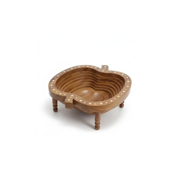 Sheesham Wooden Apple Shape Tray